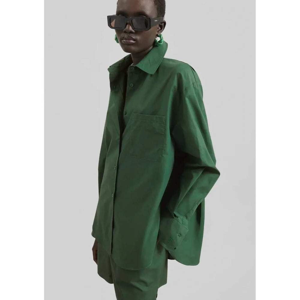 Frankie Shop Lui Cotton Button Down Shirt